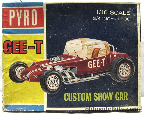 Pyro 1/16 Gee-T 1/16 Scale Custom Show Car, C184-400 plastic model kit